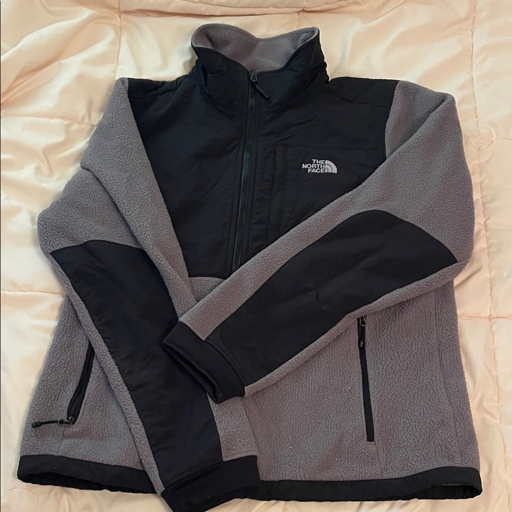 The North Face Black and Gray Fleece Jacket